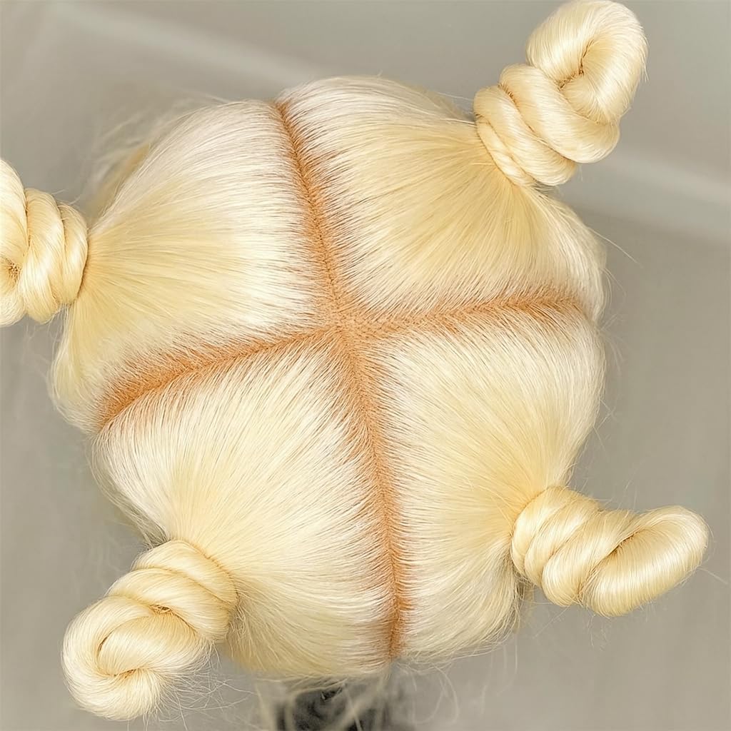 wigcool Hidden Strap Body Wave 360 613 Lace Front Wig Human Hair Glueless Wigs Human hair Pre Plucked Pre Bleached 180% Density Blonde Wig With Drawstring HD Full Lace Human Hair Wigs 20Inch