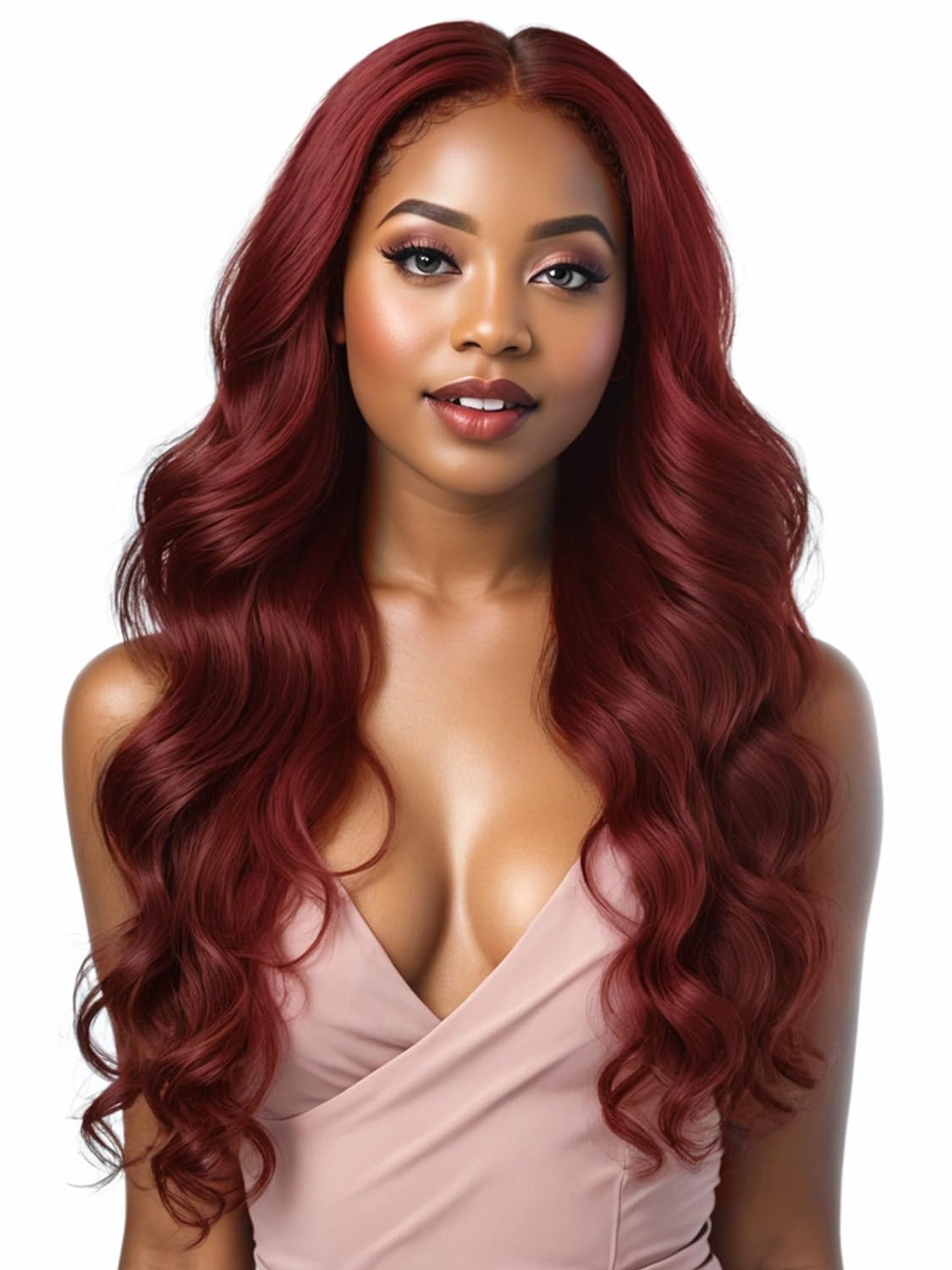 Synthetic Lace Front Wig, Honey Blonde Wig 13x6 Hd Lace Pre-Plucked Long Straight Highlights Glueless Wigs for Black Women 26 Inch Suitable for Everyday Wear