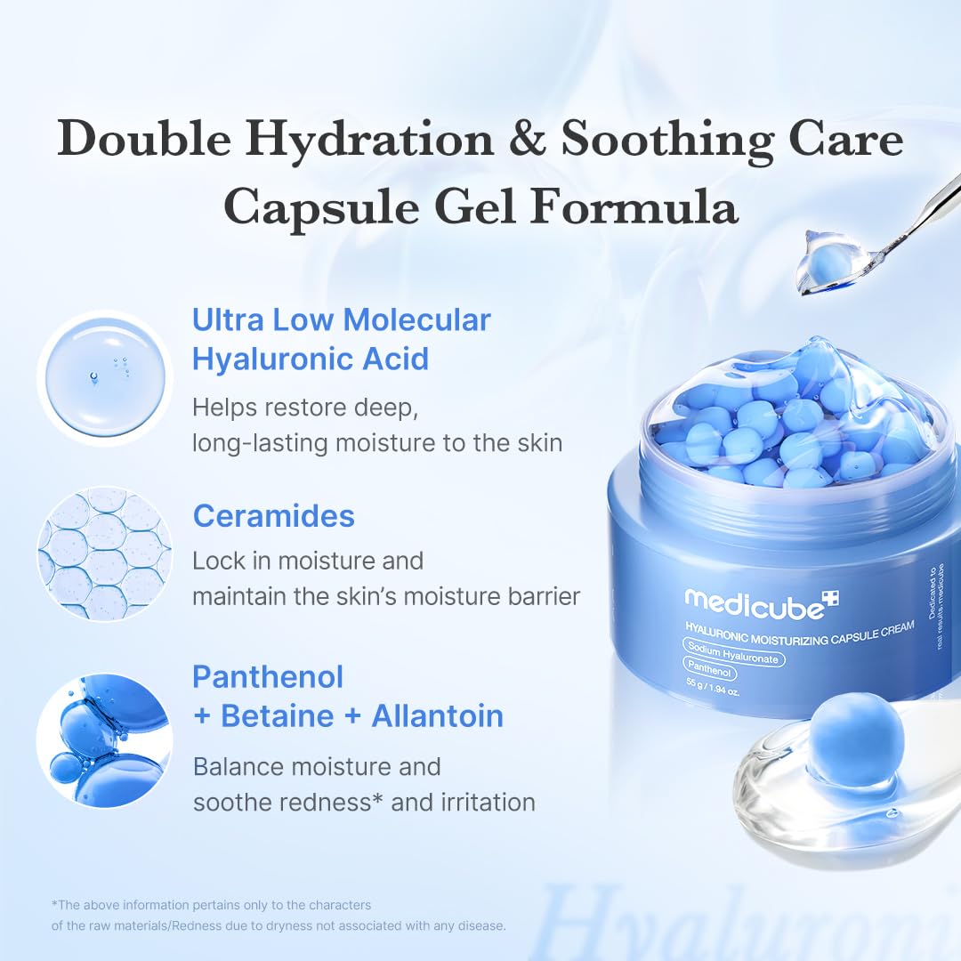 medicube Capsule Cream with Deep Vitamin C | Liposome Vitamin C Golden Capsule for Radiance & Firm-Looking Skin | Hydrating Glow Gel Texture | Korean Skincare, 1.94 oz