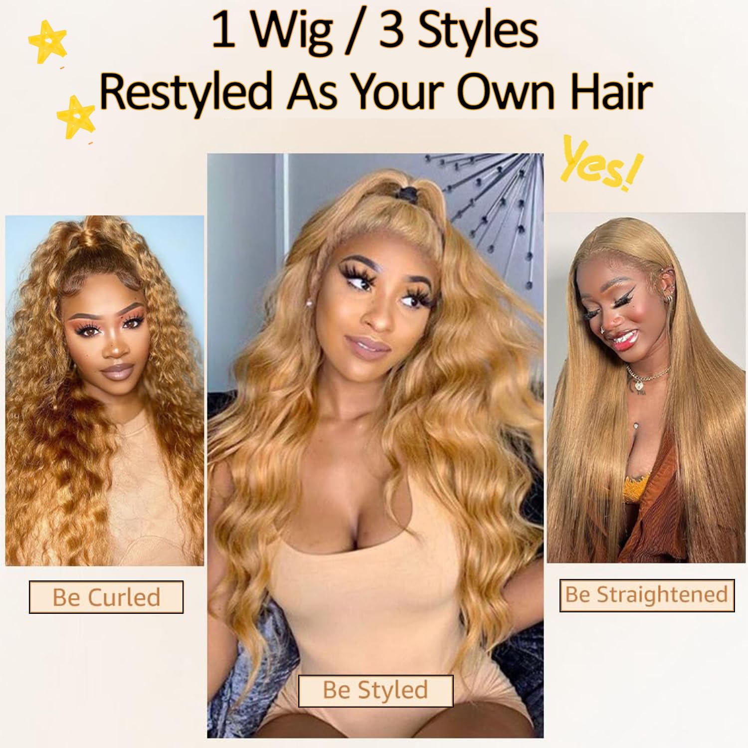 SOKU 13x6 Lace Frontal Water Wave Wigs with Baby Hair Natural Black 34 Inch Long Synthetic Hair Pre-plucked Free Part Transparent Swiss Lace Front Wavy Wigs for Women