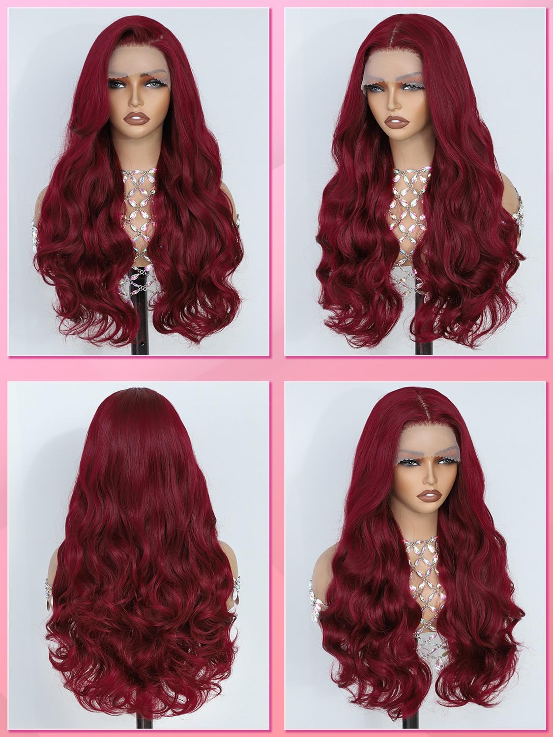 Synthetic Lace Front Wig, Honey Blonde Wig 13x6 Hd Lace Pre-Plucked Long Straight Highlights Glueless Wigs for Black Women 26 Inch Suitable for Everyday Wear