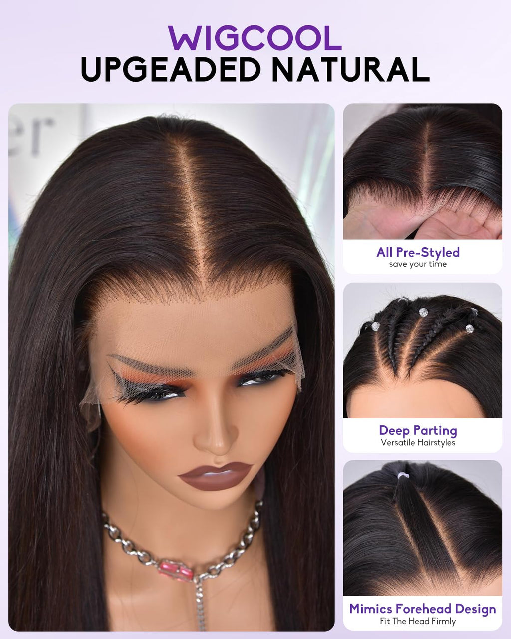 wigcool Hidden Strap Body Wave 360 613 Lace Front Wig Human Hair Glueless Wigs Human hair Pre Plucked Pre Bleached 180% Density Blonde Wig With Drawstring HD Full Lace Human Hair Wigs 20Inch
