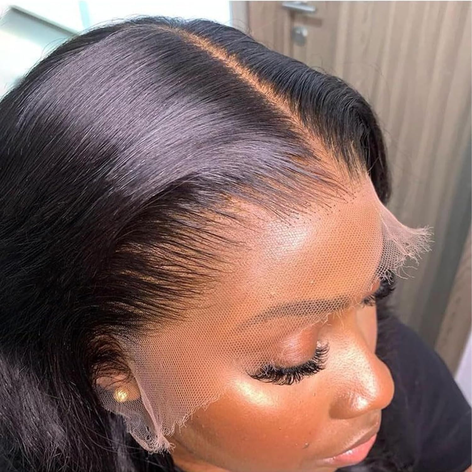 wigcool Hidden Strap Body Wave 360 613 Lace Front Wig Human Hair Glueless Wigs Human hair Pre Plucked Pre Bleached 180% Density Blonde Wig With Drawstring HD Full Lace Human Hair Wigs 20Inch