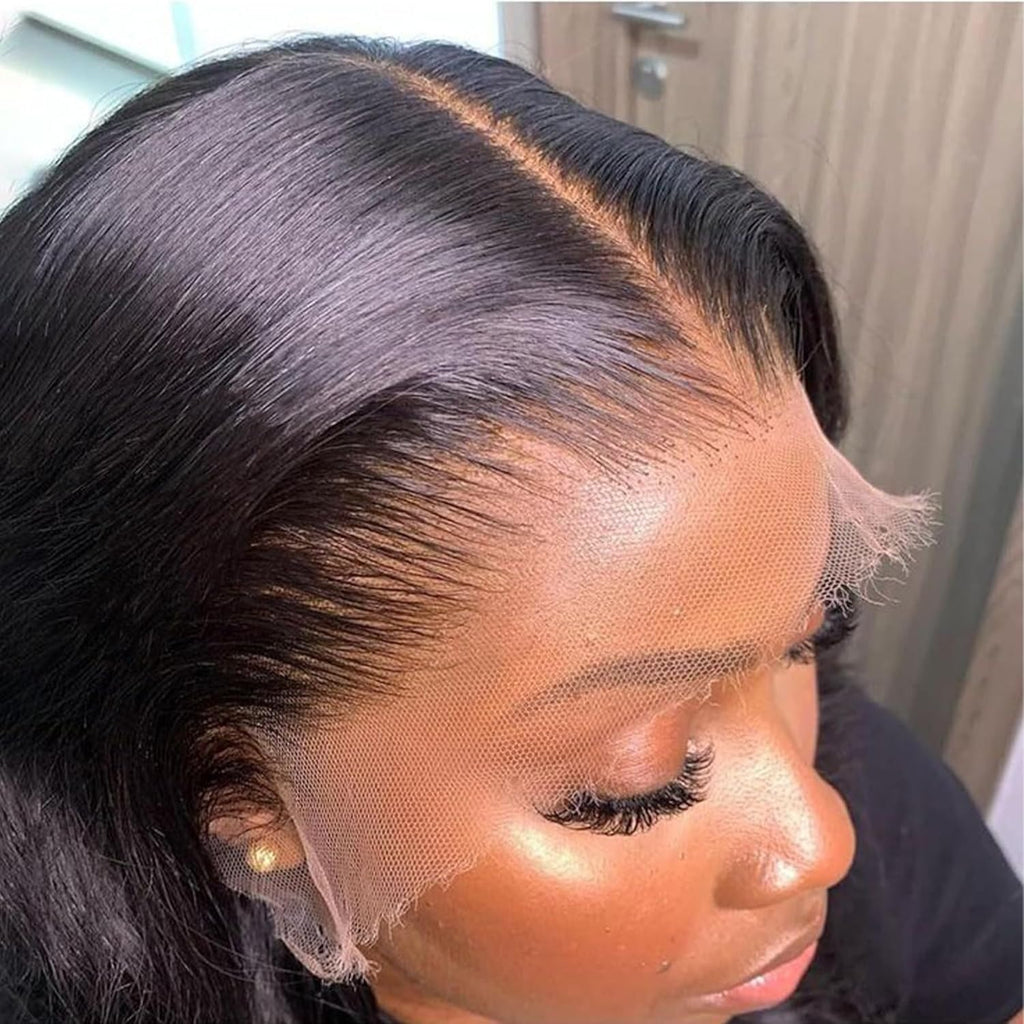 wigcool Hidden Strap Body Wave 360 613 Lace Front Wig Human Hair Glueless Wigs Human hair Pre Plucked Pre Bleached 180% Density Blonde Wig With Drawstring HD Full Lace Human Hair Wigs 20Inch