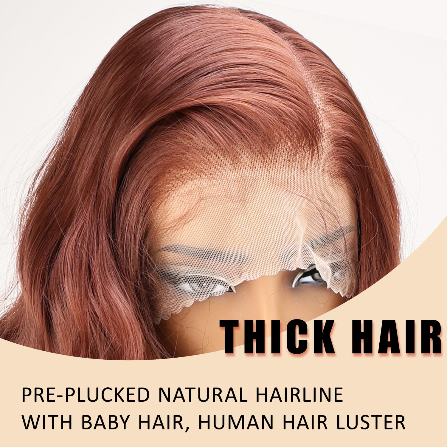 SOKU 13x6 Lace Frontal Water Wave Wigs with Baby Hair Natural Black 34 Inch Long Synthetic Hair Pre-plucked Free Part Transparent Swiss Lace Front Wavy Wigs for Women