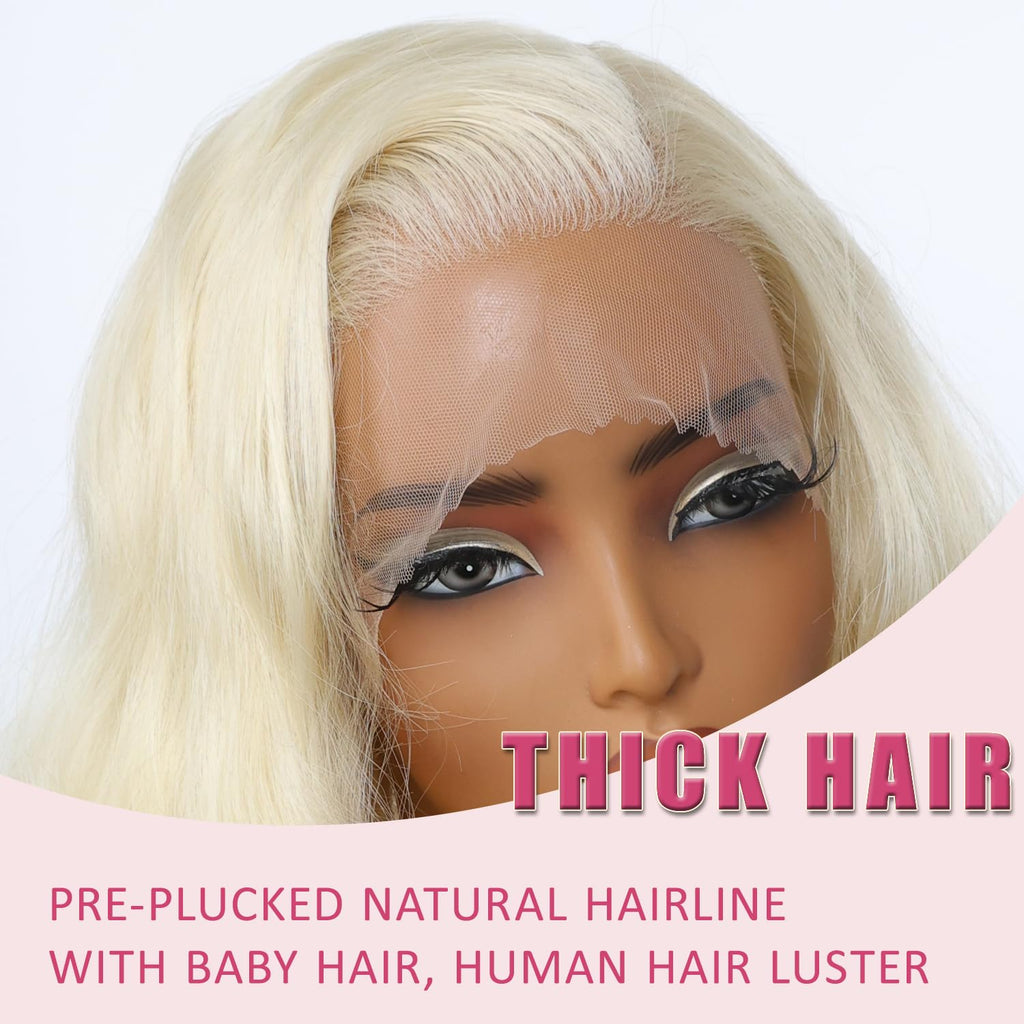SOKU 13x6 Lace Frontal Water Wave Wigs with Baby Hair Natural Black 34 Inch Long Synthetic Hair Pre-plucked Free Part Transparent Swiss Lace Front Wavy Wigs for Women