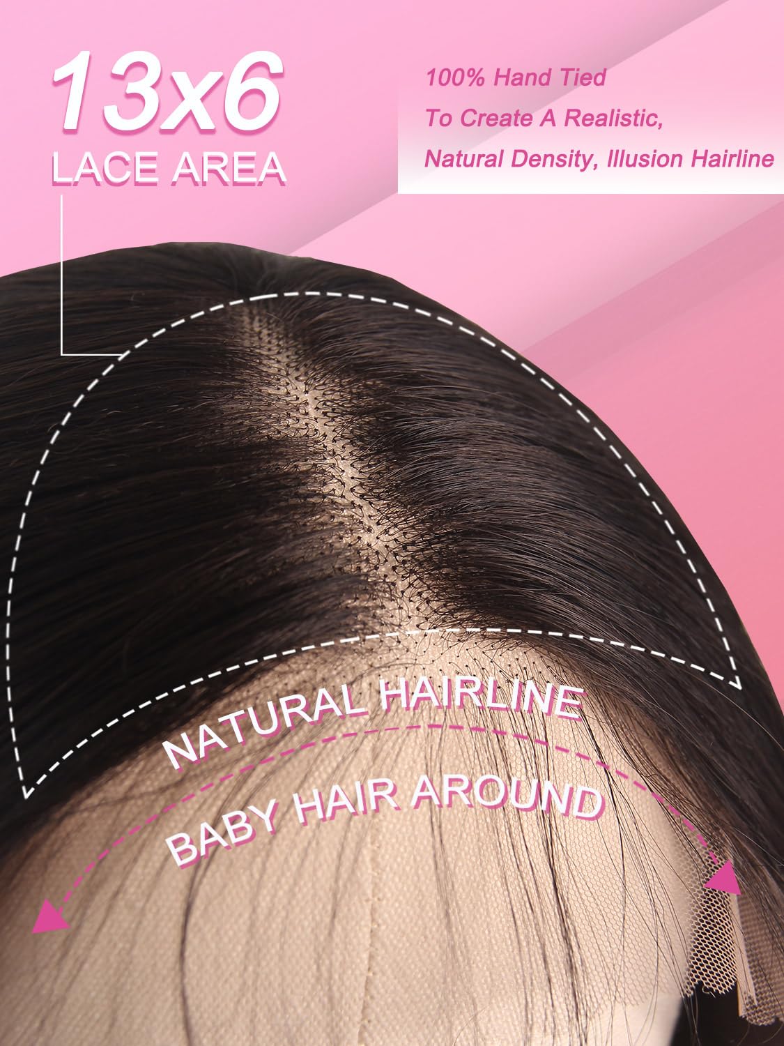 Synthetic Lace Front Wig, Honey Blonde Wig 13x6 Hd Lace Pre-Plucked Long Straight Highlights Glueless Wigs for Black Women 26 Inch Suitable for Everyday Wear