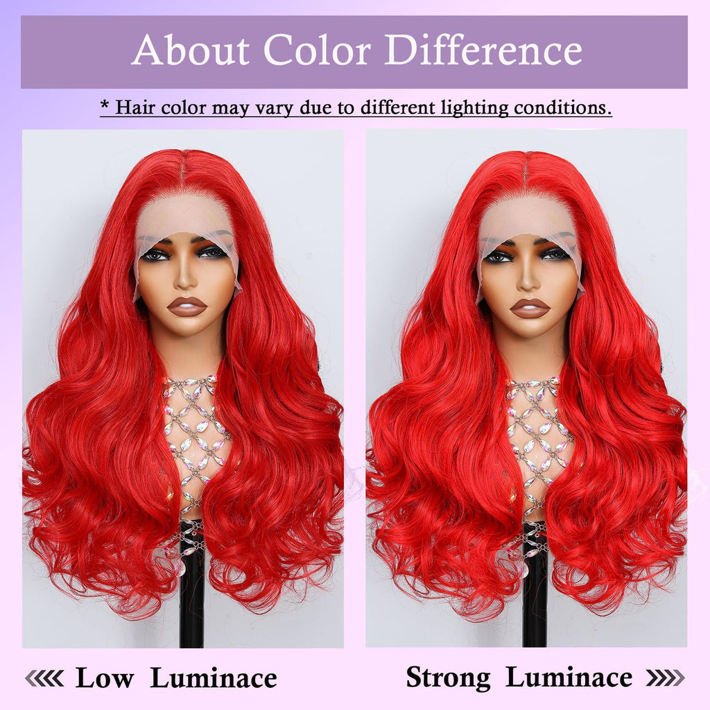Synthetic Lace Front Wig, Honey Blonde Wig 13x6 Hd Lace Pre-Plucked Long Straight Highlights Glueless Wigs for Black Women 26 Inch Suitable for Everyday Wear