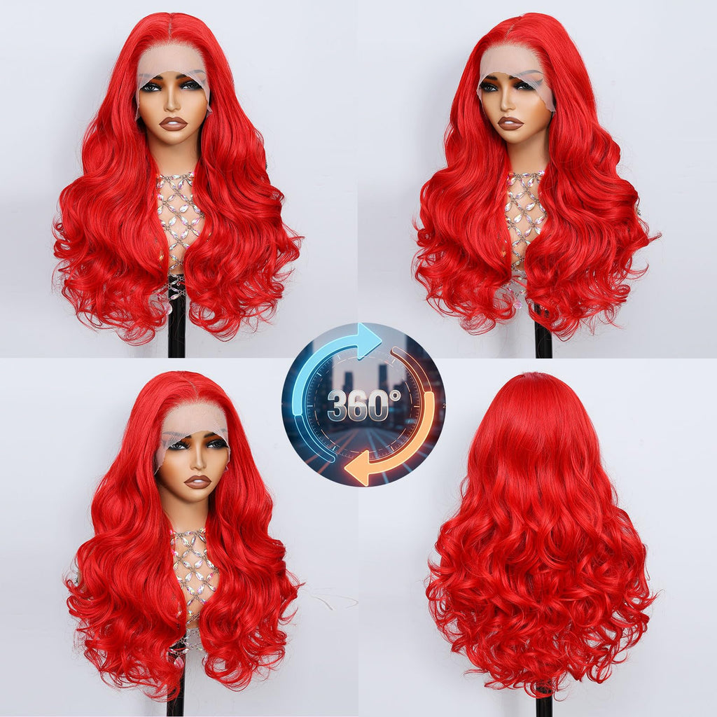 Synthetic Lace Front Wig, Honey Blonde Wig 13x6 Hd Lace Pre-Plucked Long Straight Highlights Glueless Wigs for Black Women 26 Inch Suitable for Everyday Wear