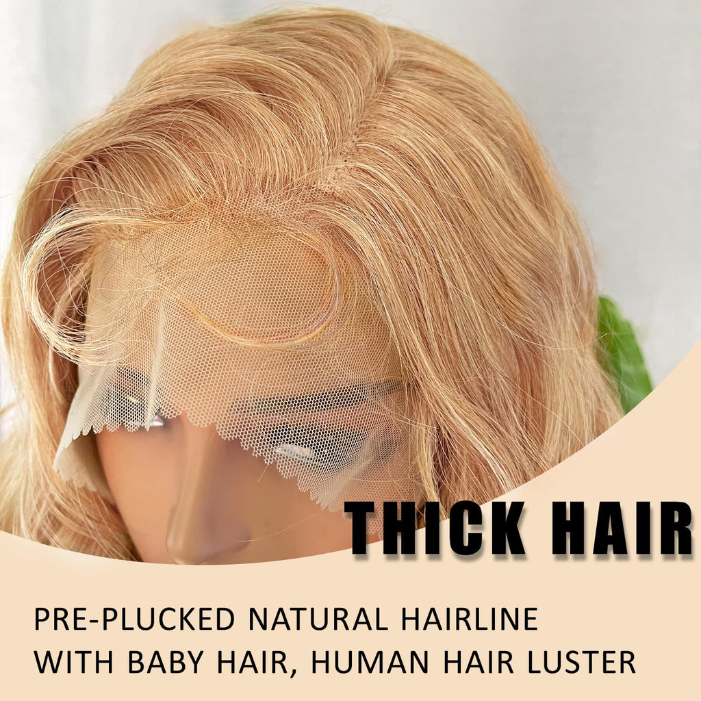 SOKU 13x6 Lace Frontal Water Wave Wigs with Baby Hair Natural Black 34 Inch Long Synthetic Hair Pre-plucked Free Part Transparent Swiss Lace Front Wavy Wigs for Women
