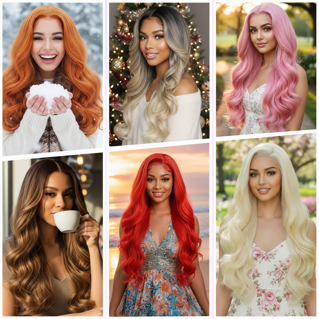 Synthetic Lace Front Wig, Honey Blonde Wig 13x6 Hd Lace Pre-Plucked Long Straight Highlights Glueless Wigs for Black Women 26 Inch Suitable for Everyday Wear